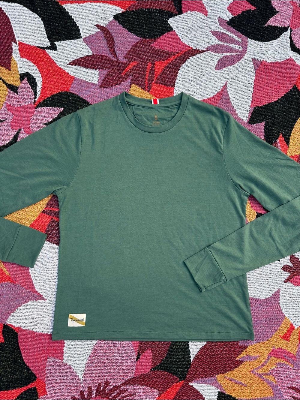 Tracksmith Harrier Long-Sleeve Merino Wool Crew Tee
